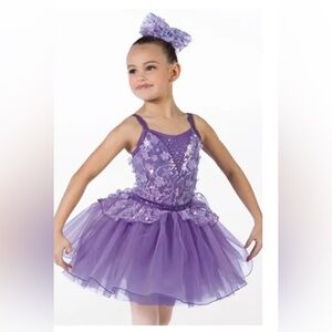 Weissman Lavender Sequin Kids Dance Costume